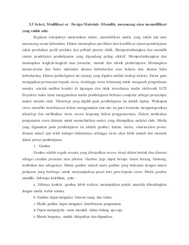 TUGAS MEDIA PEMBELAJARAN "MEDIA ASSURE"
