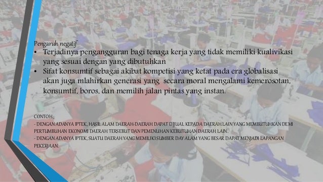 Contoh Makalah Tentang Pengaruh Iptek Terhadap Makna