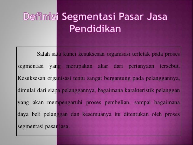 Pertanyaan Segmentasi Targeting Positioning