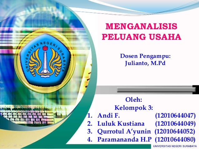 Kelompok 3 Analisis Peluang Usaha