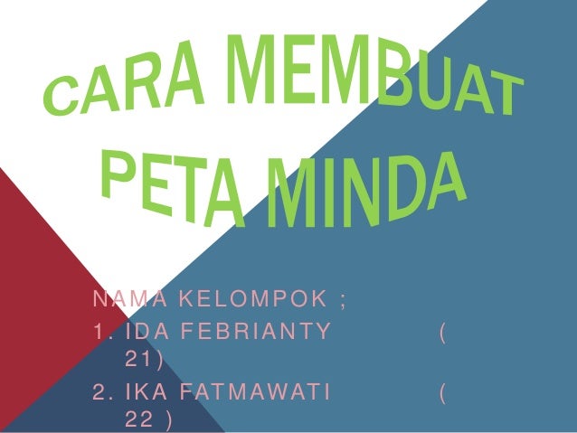 Gambar Membuat Peta Minda Nama Kelompok 1 Ida Febrianty 21 ...