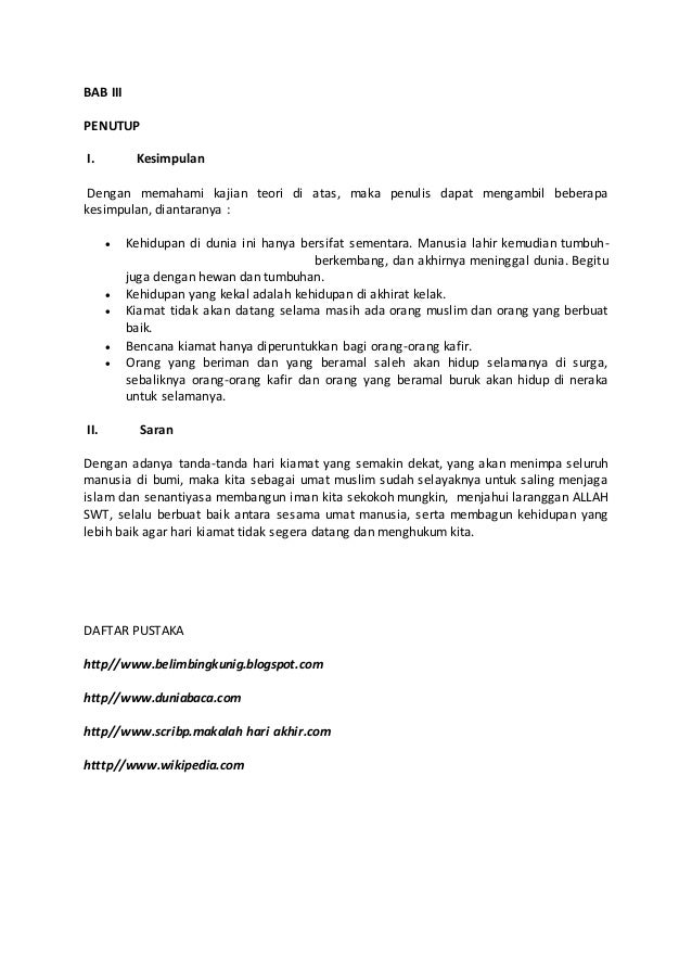 Bab 3 Hari Akhir Kelas 12 Sma