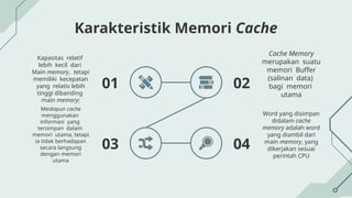 Presentasi Materi Mengenai Caache Memory | PPTX