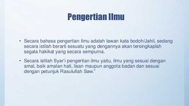 Kelompok 3 Keutamaan Menuntut Ilmu