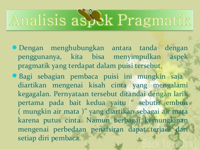 Kajian Semiotik puisi "Kupu-kupu" karya Acep Zamzam Noor
