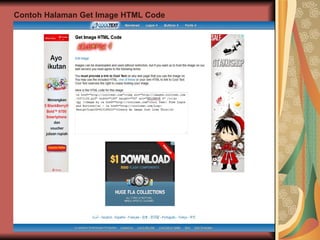 Contoh Halaman Get Image HTML Code 