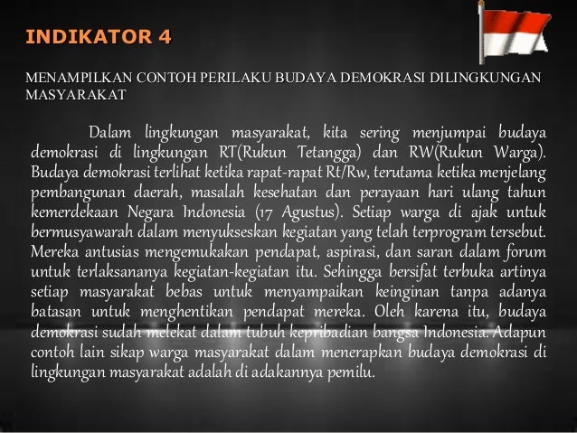 Contoh Makalah Budaya Demokrasi Menuju Masyarakat Madani
