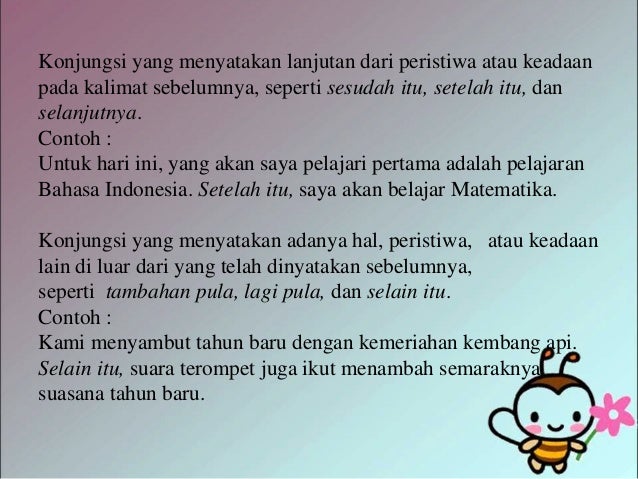 Konjungsi Antar Kalimat