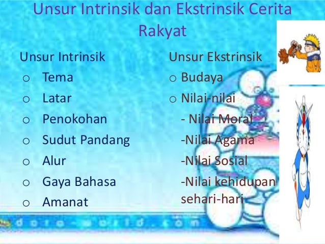 Unsur Intrinsik Dan Ekstrinsik Cerita Rakyat
