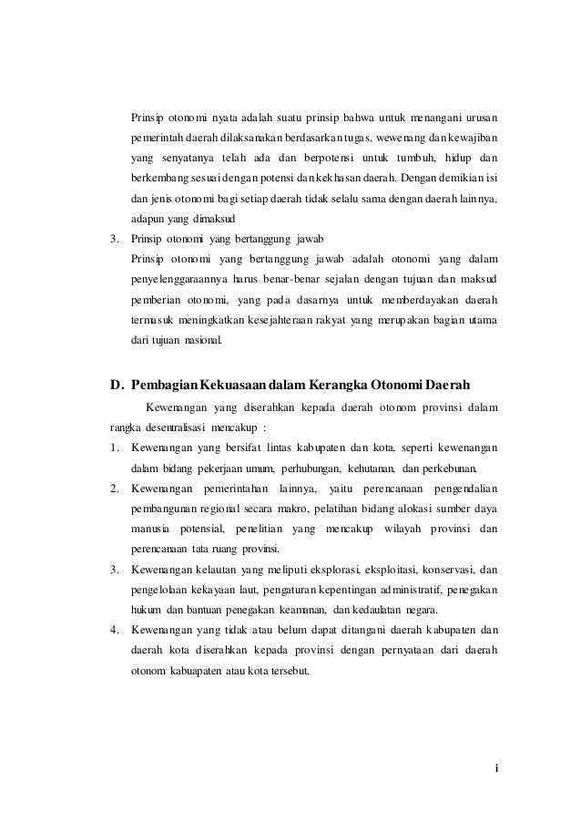 Otonomi Daerah