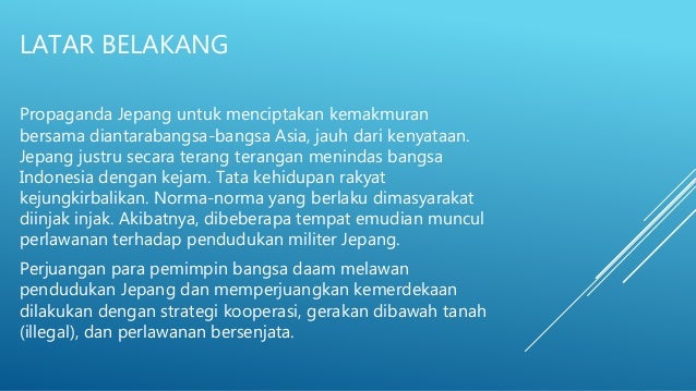 Perlawanan Rakyat Terhadap Pendudukan Jepang Di Indonesia Perlawanan Rakyat Terhadap Pendudukan Jepang Di Indonesia