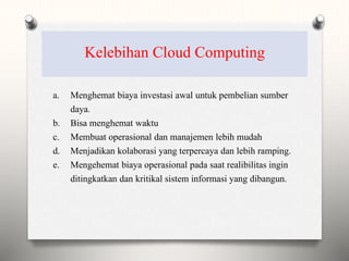 Kelompok 4 cloud computing | PPTX