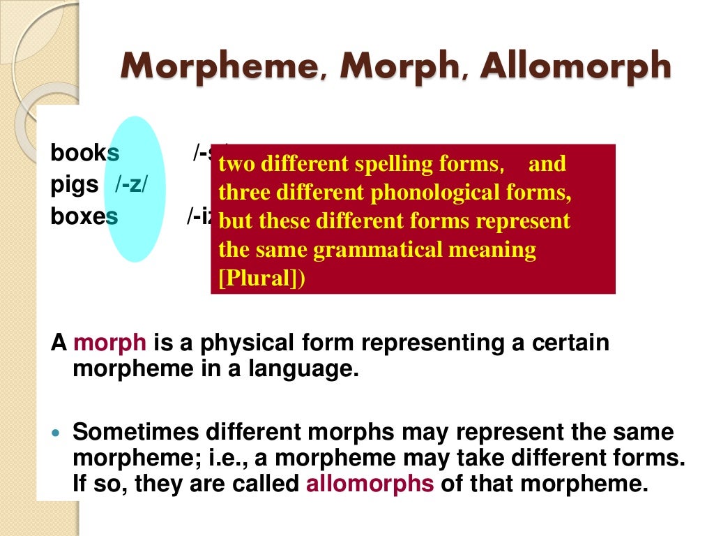 morphemes