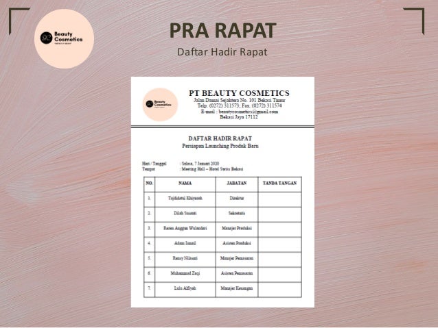 Contoh Konsep Rapat Bisnis Rapat Peluncuran Produk Baru