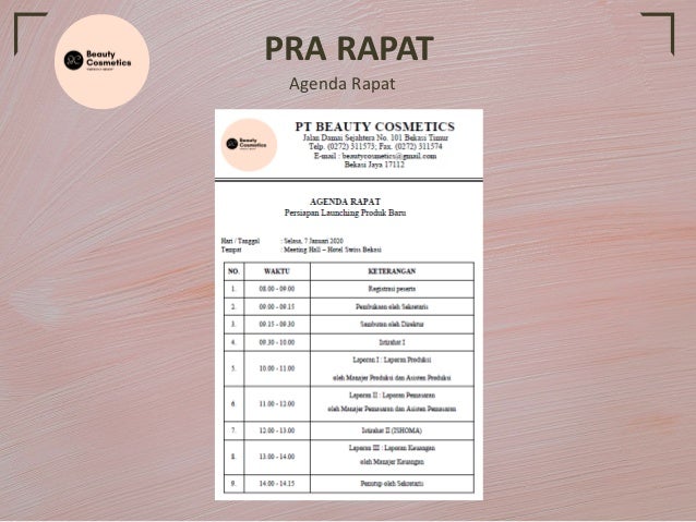 Contoh Konsep Rapat Bisnis Rapat Peluncuran Produk Baru