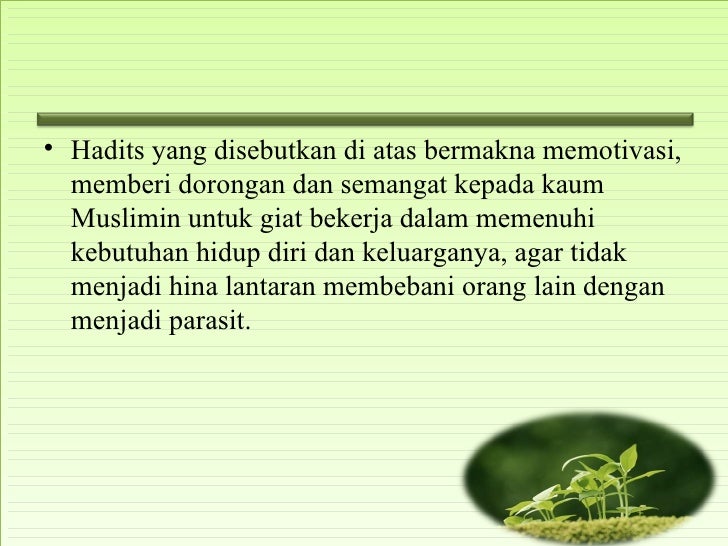 Hadis Semangat Hidup - Nusagates