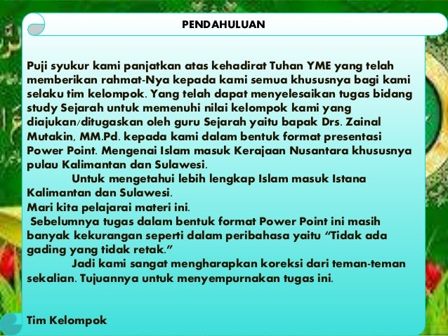 Islam Masuk Istana Kalimantan Dan Sulawesi