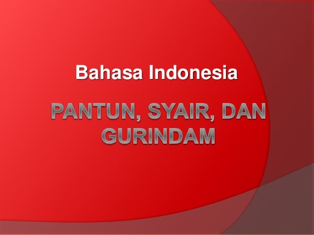 Contoh Pantun Syair Contoh Soal Dan Materi Pelajaran 9