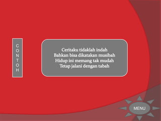 C 
O 
N 
T 
O 
H 
MENU 
 