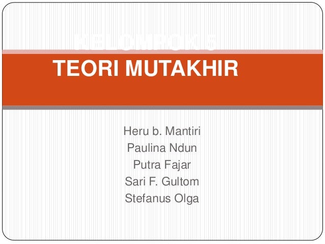 Kelompok 5 Teori Mutakhir Komunikasi Organisasi