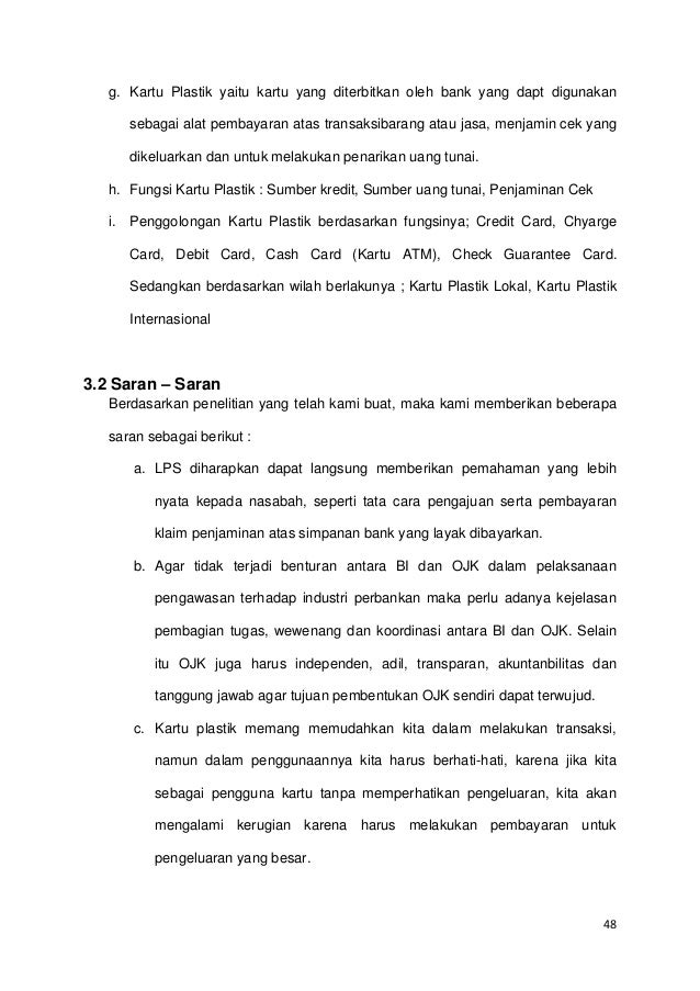 Bank Dan Lembaga Keuangan Lainnya Lps Ojk Kartu Plastik