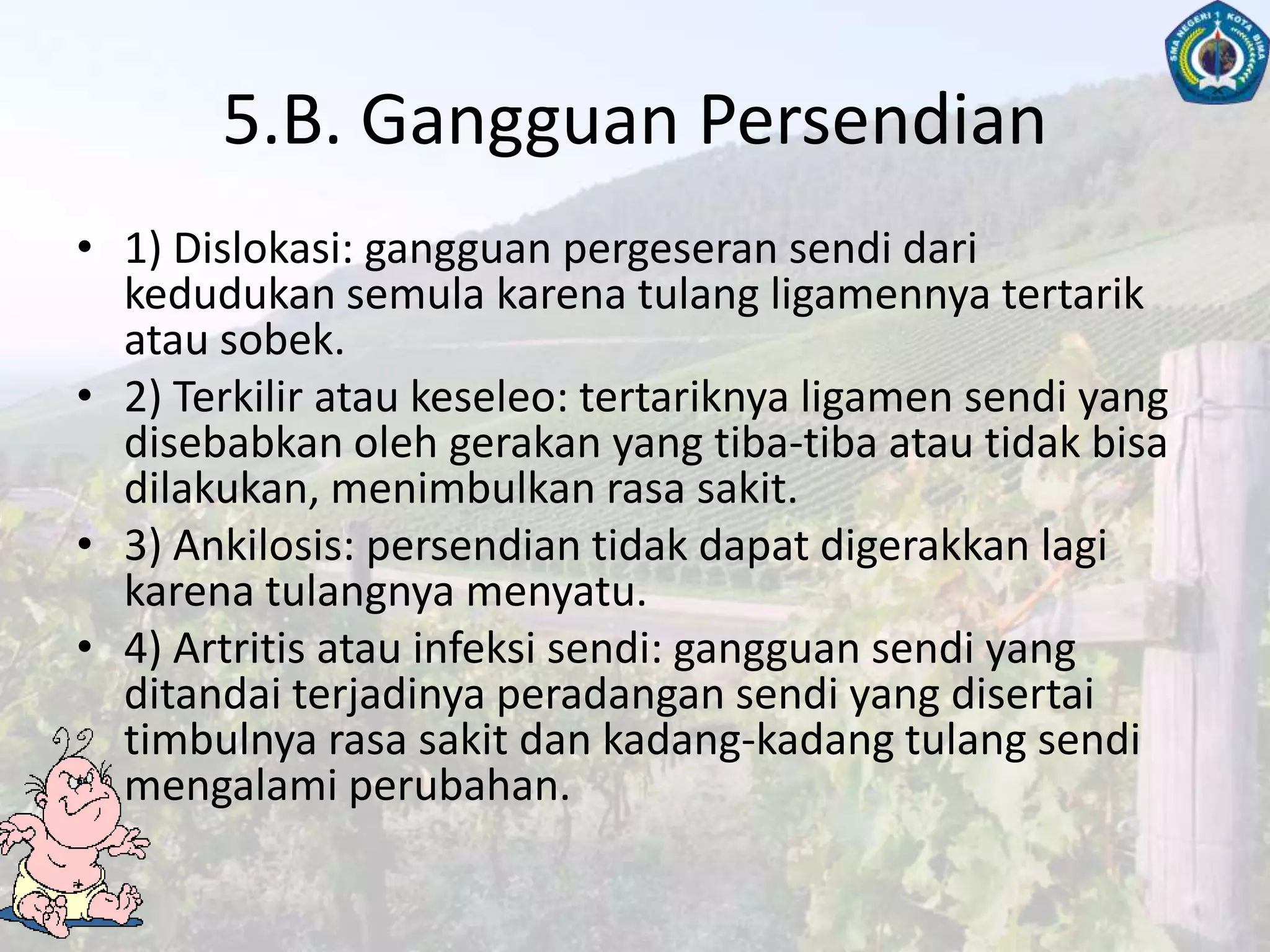 4.B. Rangka ApendikularRangkaapendikulermerupakanrangka yang tersusundaritulang-tulangbahu, tulangpanggul, dantulanganggotagerakatasdanbawah.