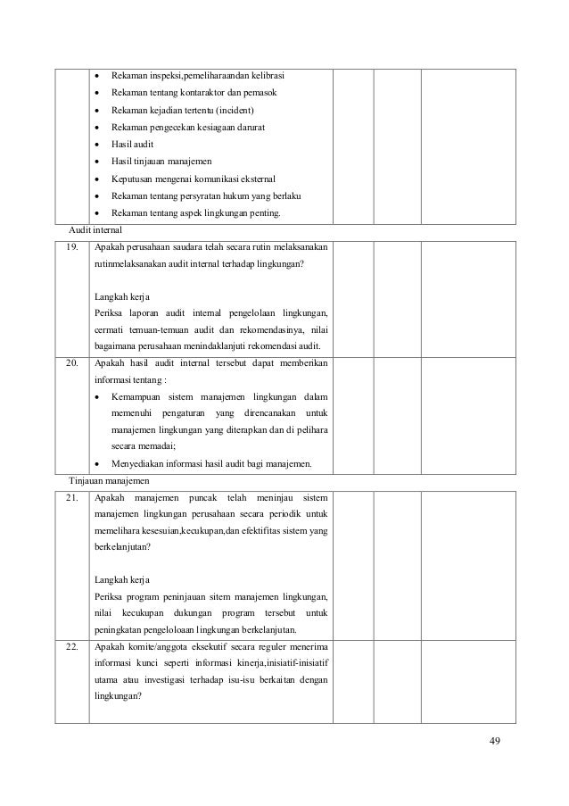Contoh Laporan Hasil Audit Internal Perusahaan Pdf Nusagates
