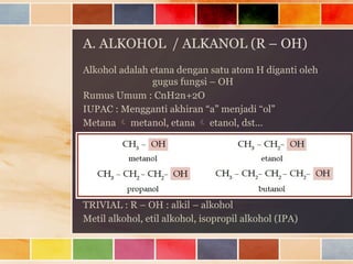 Alkenol Examples pengenalan mengenai macam-macam senyawa alkana | PPTX