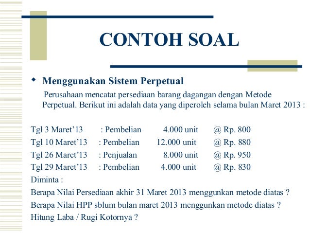 Cara Menghitung Harga Pokok Penjualan Hpp