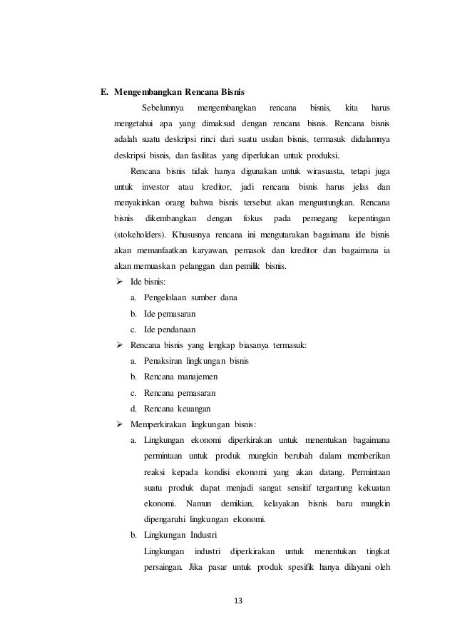 Cara dan Strategi memulai Usaha/Bisnis (Business Plan)