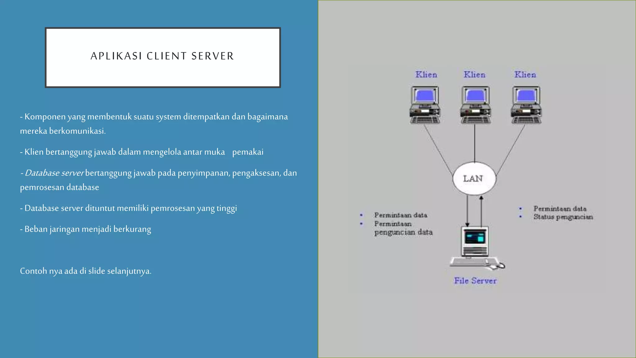Arsitektur jaringan Client Server | PPT