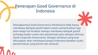 KELOMPOK 6 PEMBERANTASAN KKN PERWUJUDAN GOOD AND CLEAN GOVERNANCE.pptx