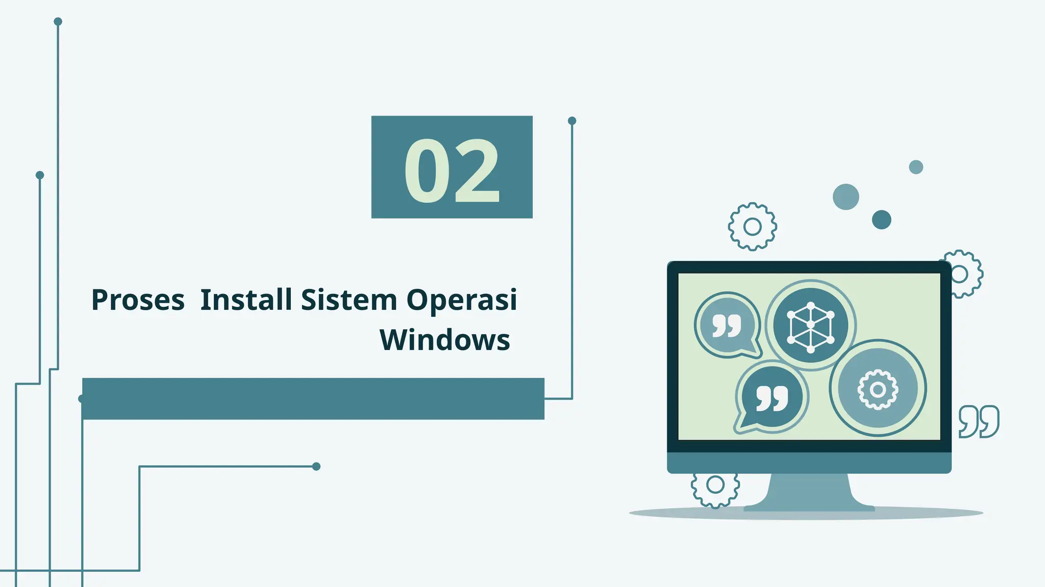 Proses Install Sistem Operasi
Windows
02
 