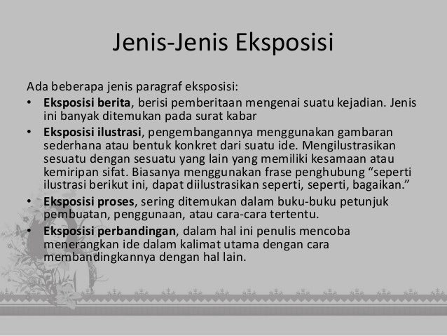 Paragraf Argumentasi dan Eksposisi, serta Menulis karya 