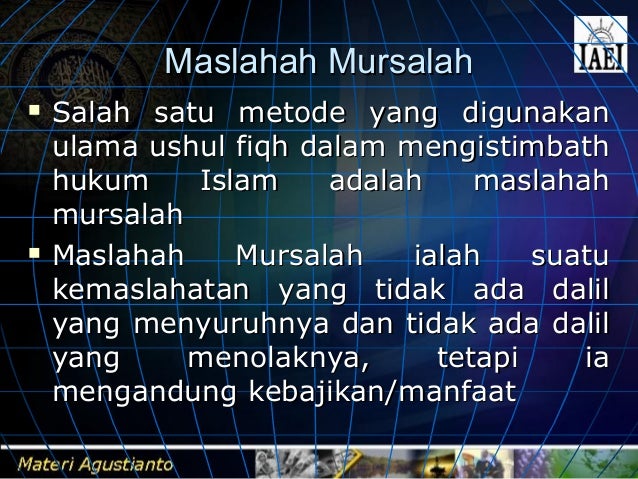 Bahan tugas Kelompok 7 ushul fiqh ekonomi islam