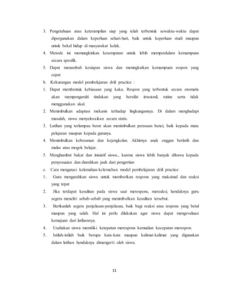 Model Drills and Practice | PDF