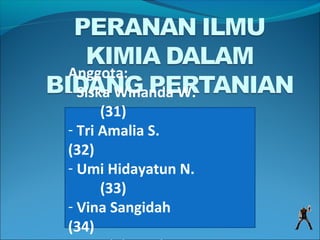 Anggota: 
- Siska Winanda W. 
(31) 
- Tri Amalia S. 
(32) 
- Umi Hidayatun N. 
(33) 
- Vina Sangidah 
(34) 
- Yusril Ihzayahya 
 