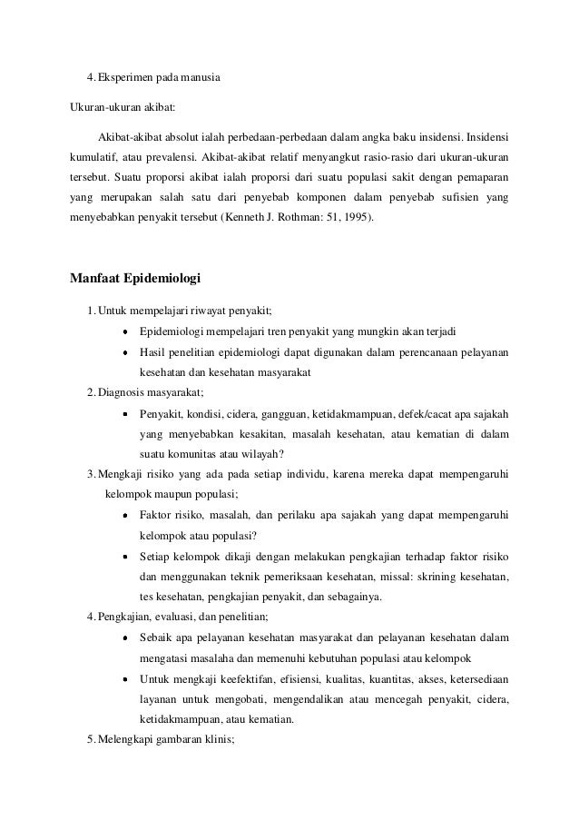 Pengantar Epidemiologi