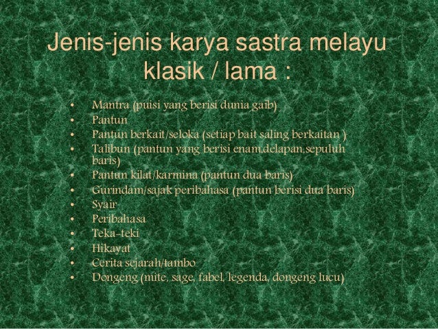Memahami Sastra Melayu Klasik