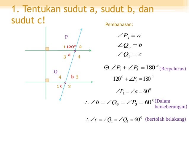 KELAS XI Hubungan antar garis