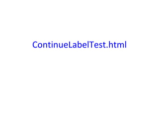 ContinueLabelTest.html 