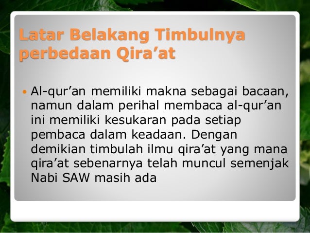 Qira At Al Qur An Kelompok 8 Ulumul Qur An