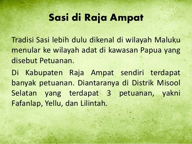 Adat Sasi Maluku