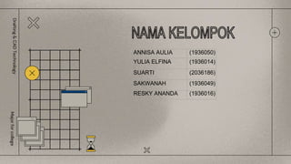 Drafting
&
CAD
Technology
Major
for
college
ANNISA AULIA (1936050)
YULIA ELFINA (1936014)
SUARTI (2036186)
SAKWANAH (1936049)
RESKY ANANDA (1936016)
 