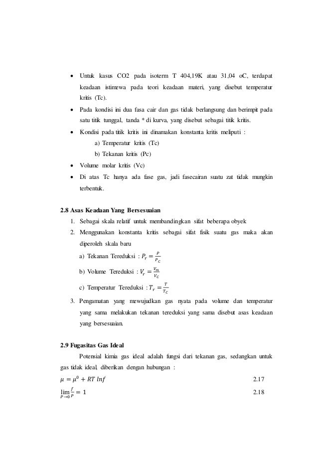 Makalah Gas Tidak Ideal Real Gas
