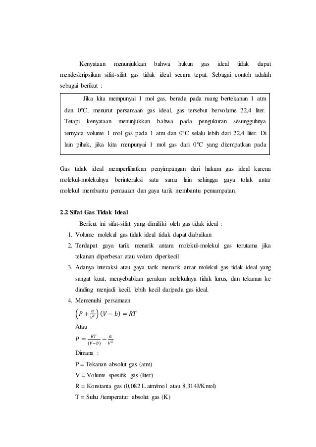 Contoh Soal Gas Ideal Dan Pembahasan - Guru Paud