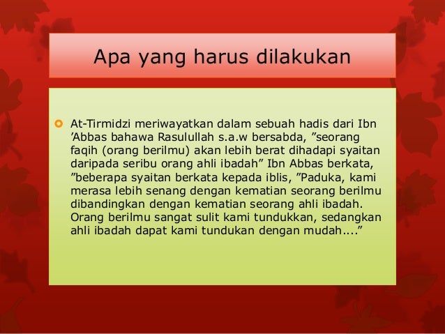 Kelompok iblis dan syaitan