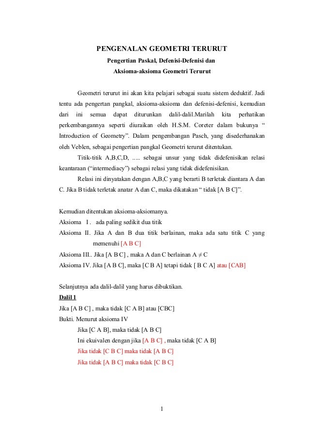 Geometri Terurut