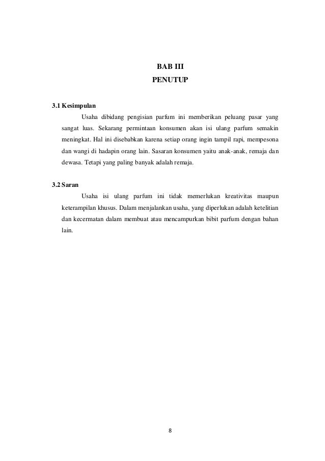 Parfum Isi Ulang Reiffell Parfume Pengantar Bisnis Makalah