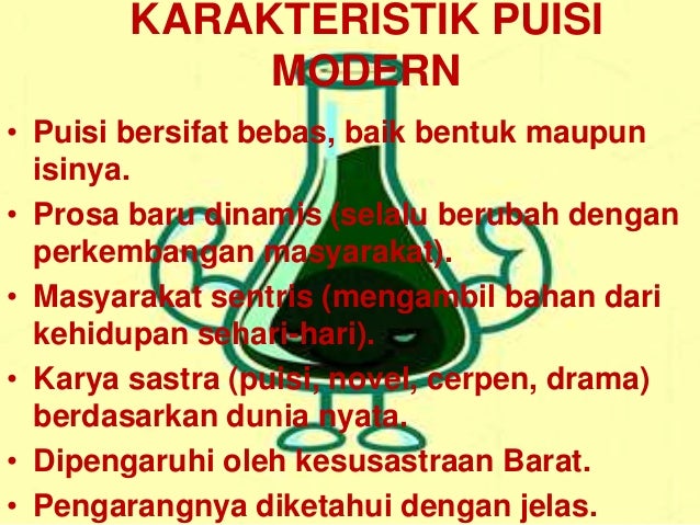 Karakteristik puisi XI IPA 9